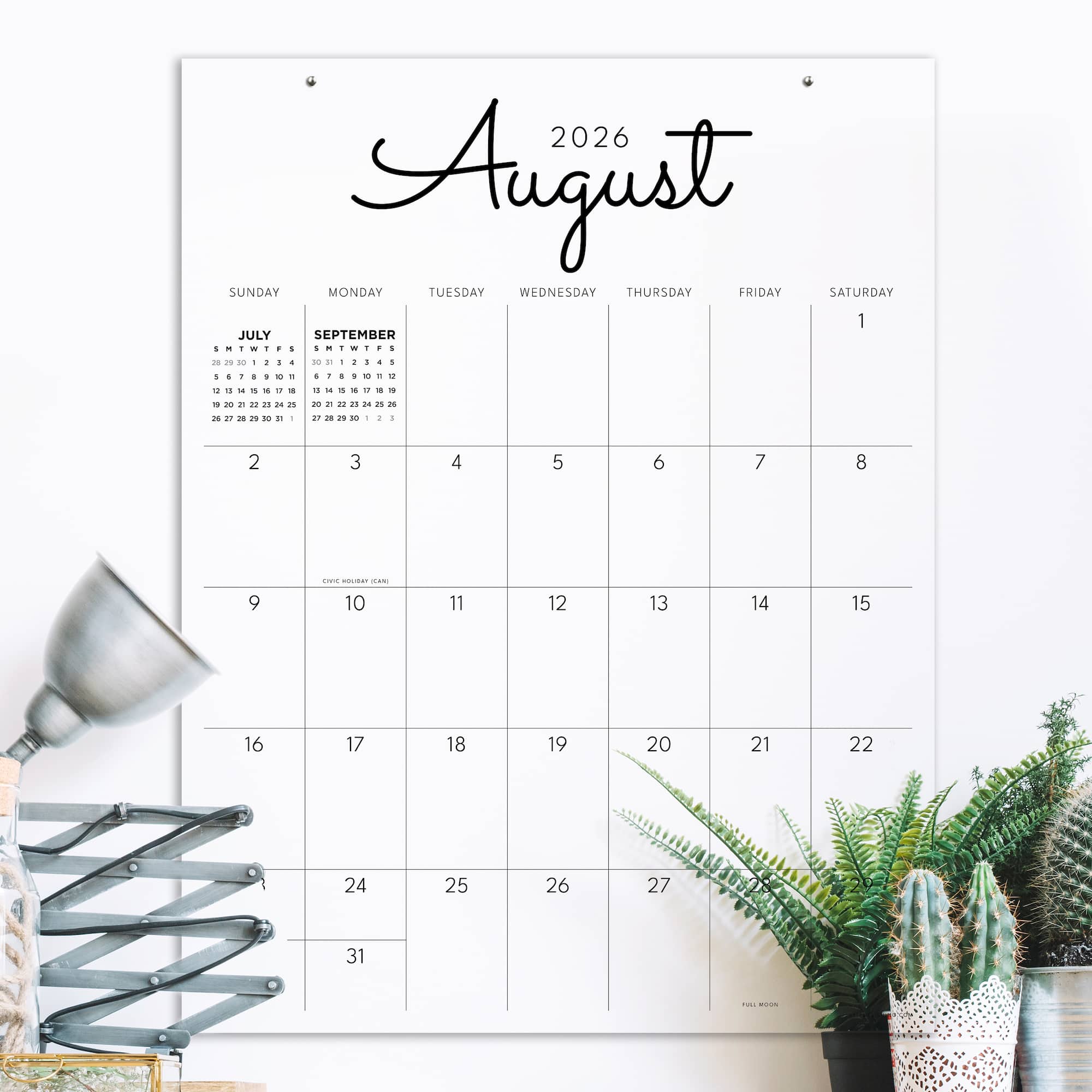 TF Publishing Large 2026-27 Art Poster Wall Calendar